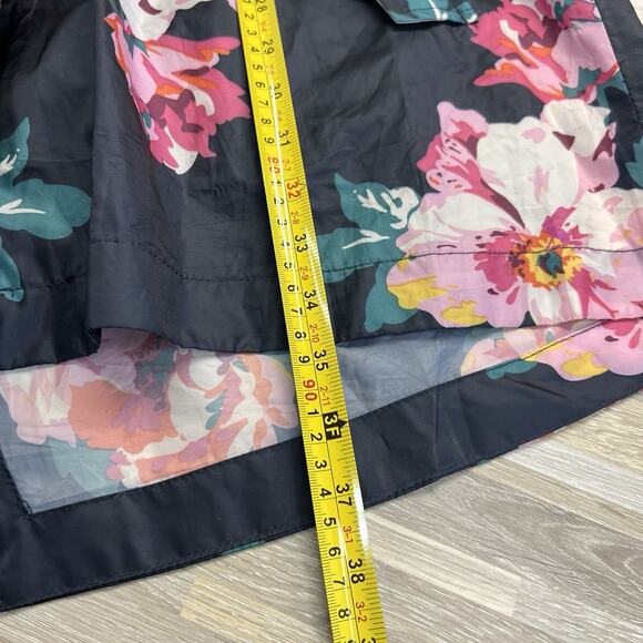 Joules Right as Rain Waterproof Breathable Jacket Black Floral Size 14 - JL386 - Picture 9 of 9